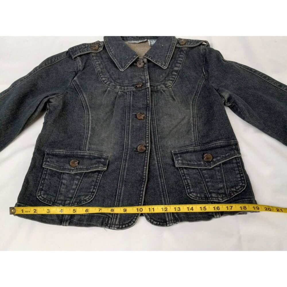Motto QVC Women's Jean Jacket Size Small Blue Denim Cotton Spandex 2 Pockets NWT - Picture 11 of 14